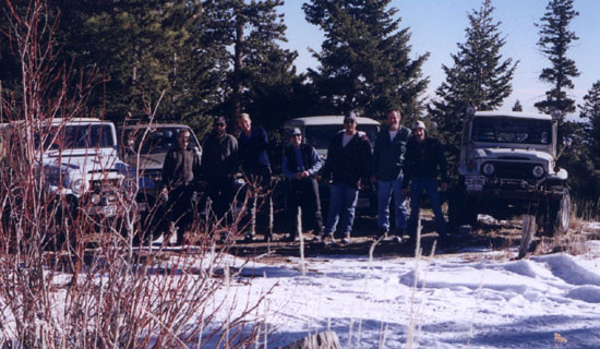 From left, Bruzter, Rob, Dean, Steve, Kevin, Bruce, and me