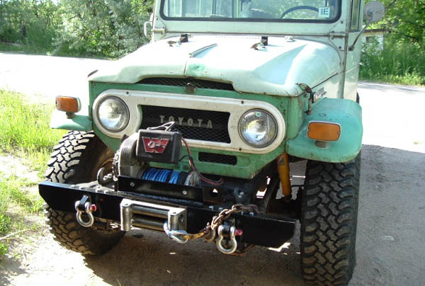 With Winch Mounted